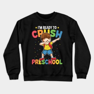 Dabbing Boy Back To School Gift For Preschool Kids Crewneck Sweatshirt